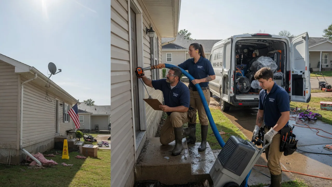 Ceiling Water Damage Restoration in Mount Pleasant, WI near me